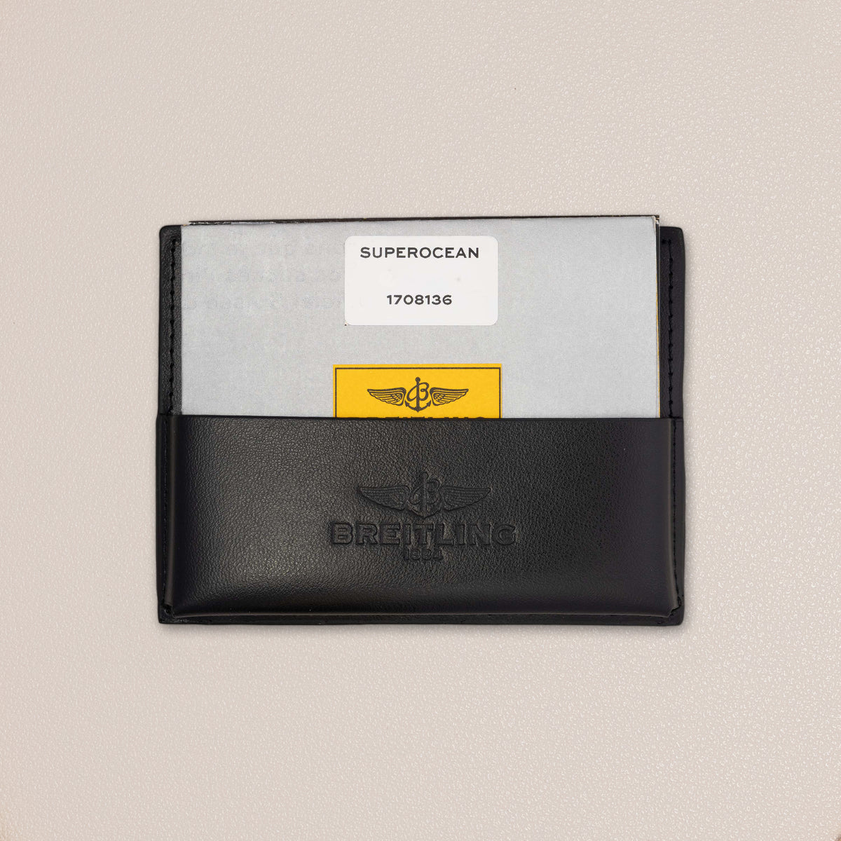 Breitling SuperOcean II 42 A17365, Blue Dial — booklet wallet