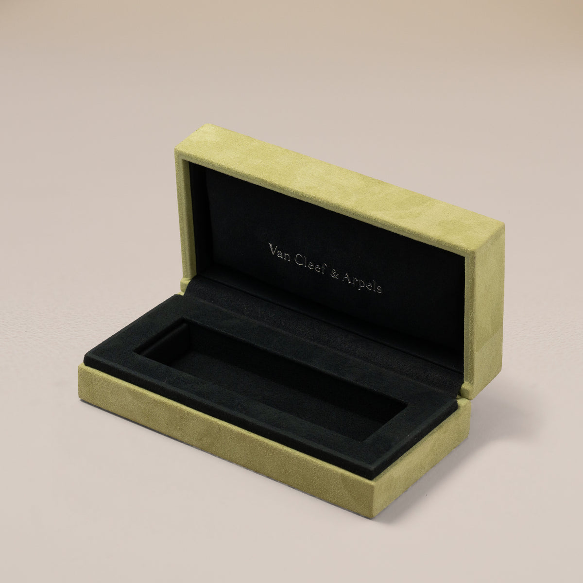 Van Cleef & Arpels 18K Yellow Gold Vintage Alhambra Bracelet — original presentation box, open