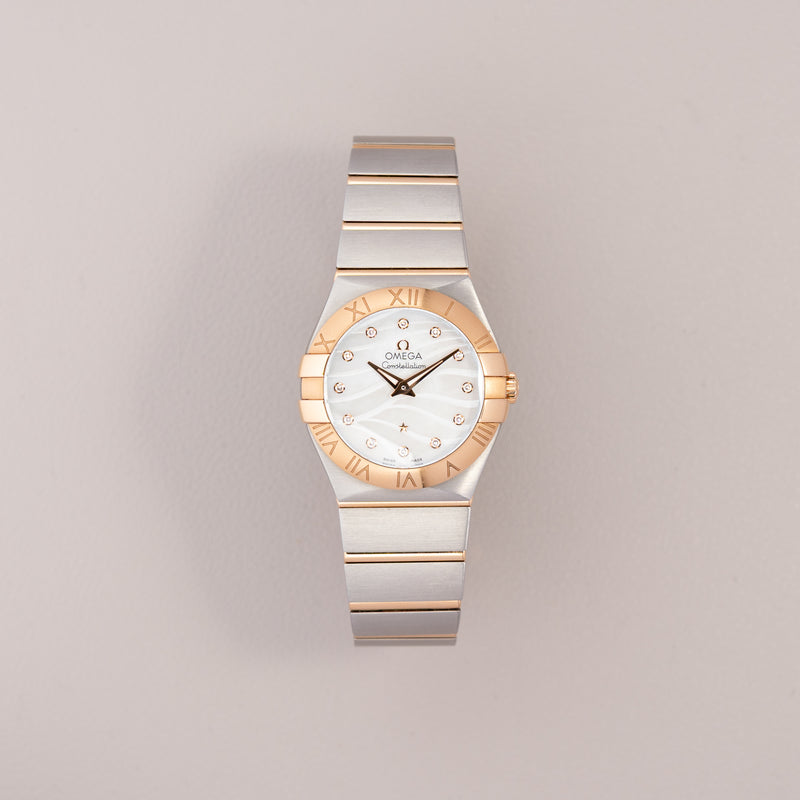 Omega Constellation 27, Steel and 18K Red Gold