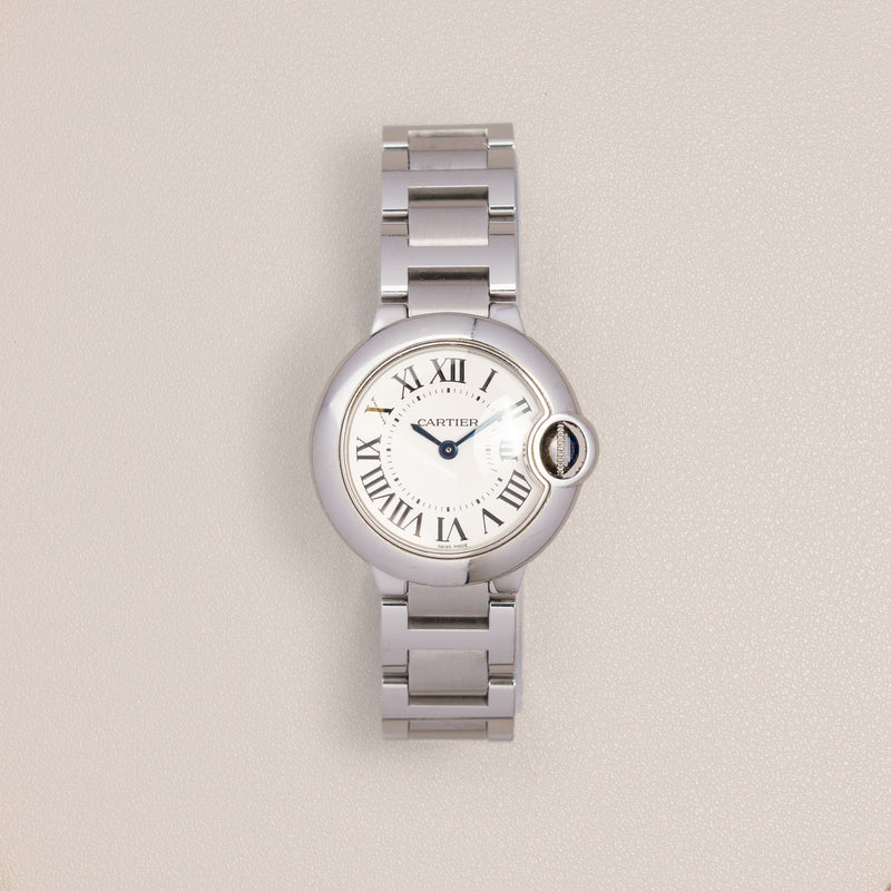 Cartier Ballon Bleu 28 W69010Z4, Silver Dial