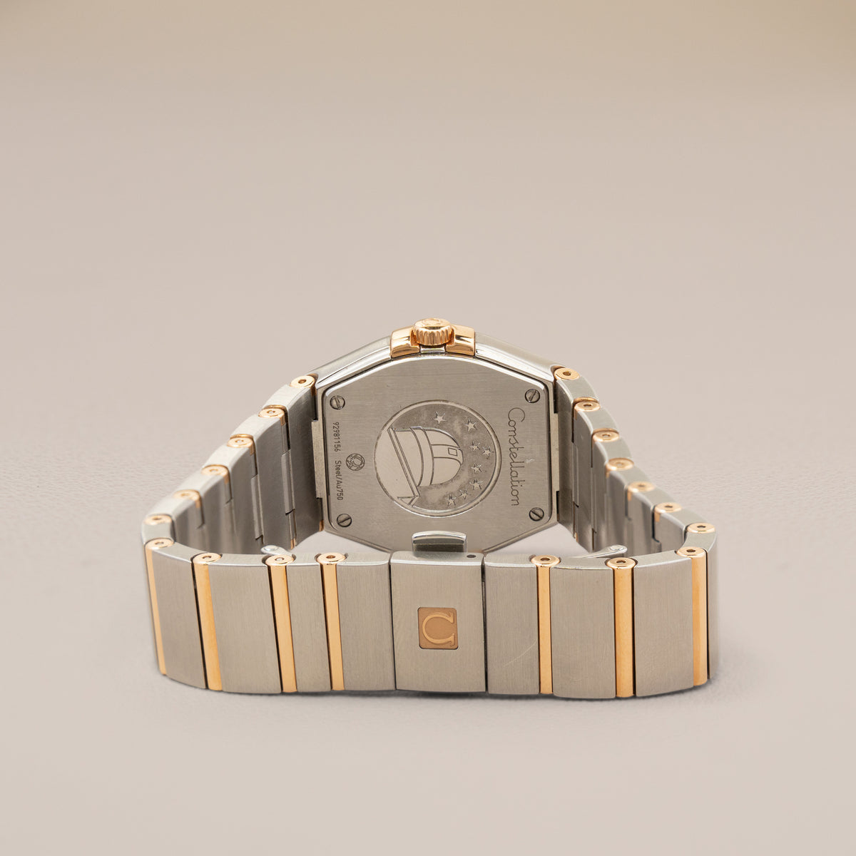 Omega Constellation 27, Steel and 18K Red Gold — reverse