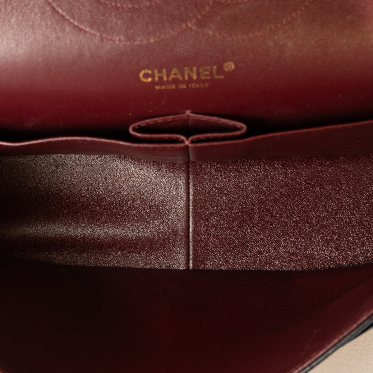 Chanel Jumbo Classic Double Flap, Black Lambskin — interior