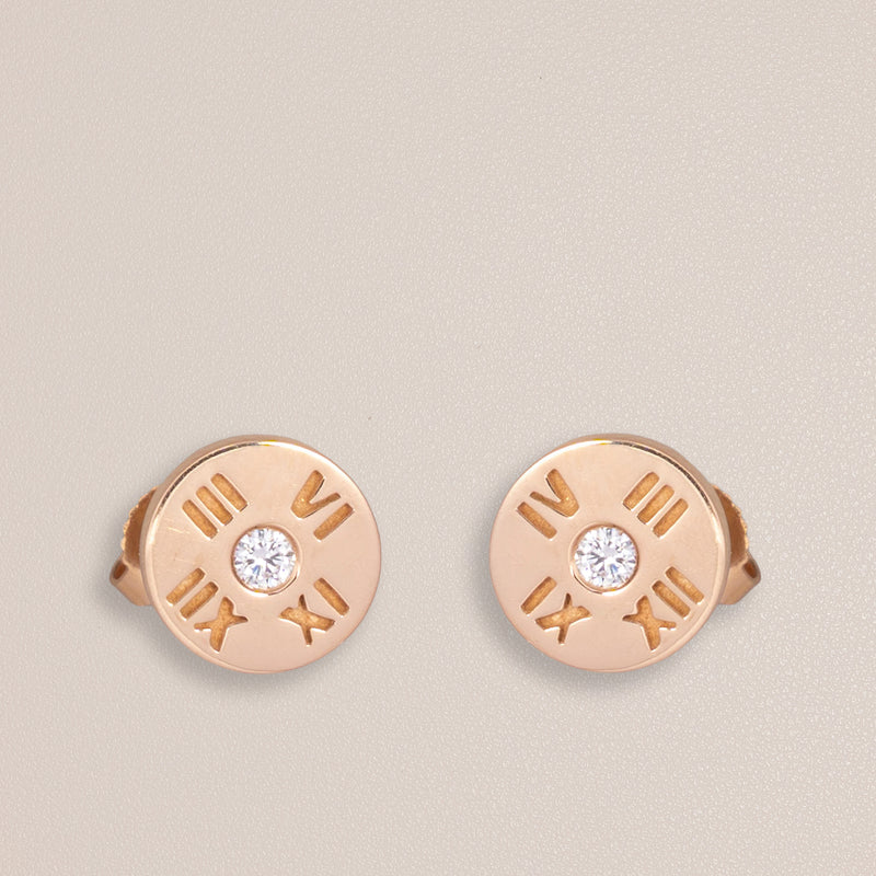 Tiffany & Co. 18K Rose Gold Diamond Atlas Earrings