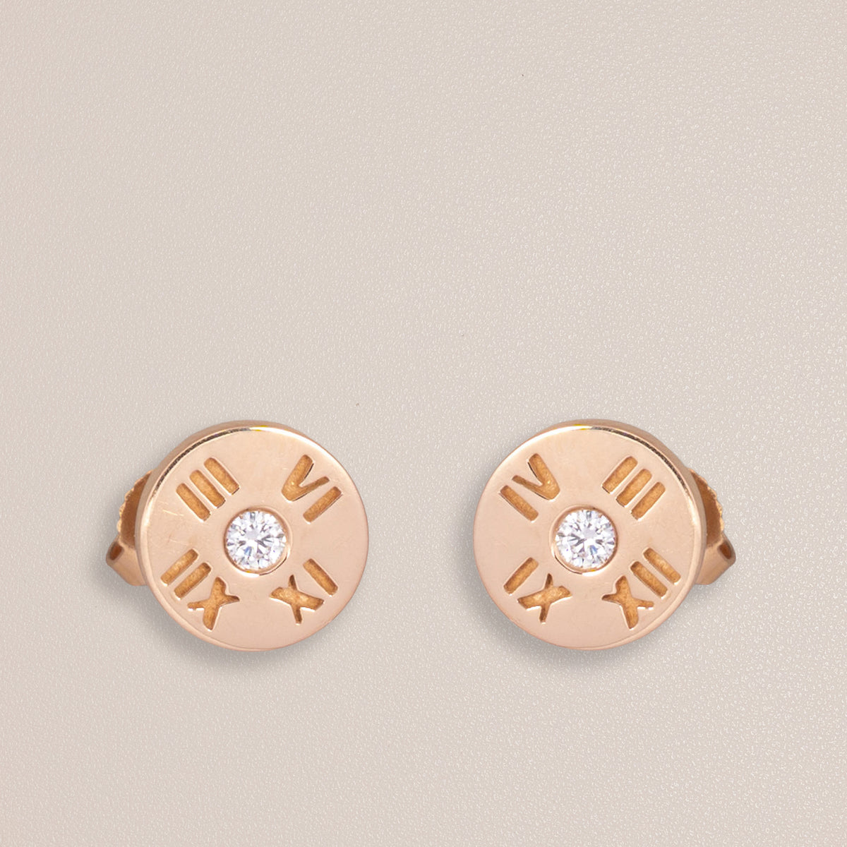 Tiffany & Co. 18K Rose Gold Diamond Atlas Earrings