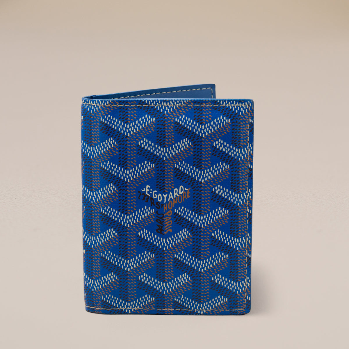 Goyard Saint-Marc Card Wallet, Sky Blue