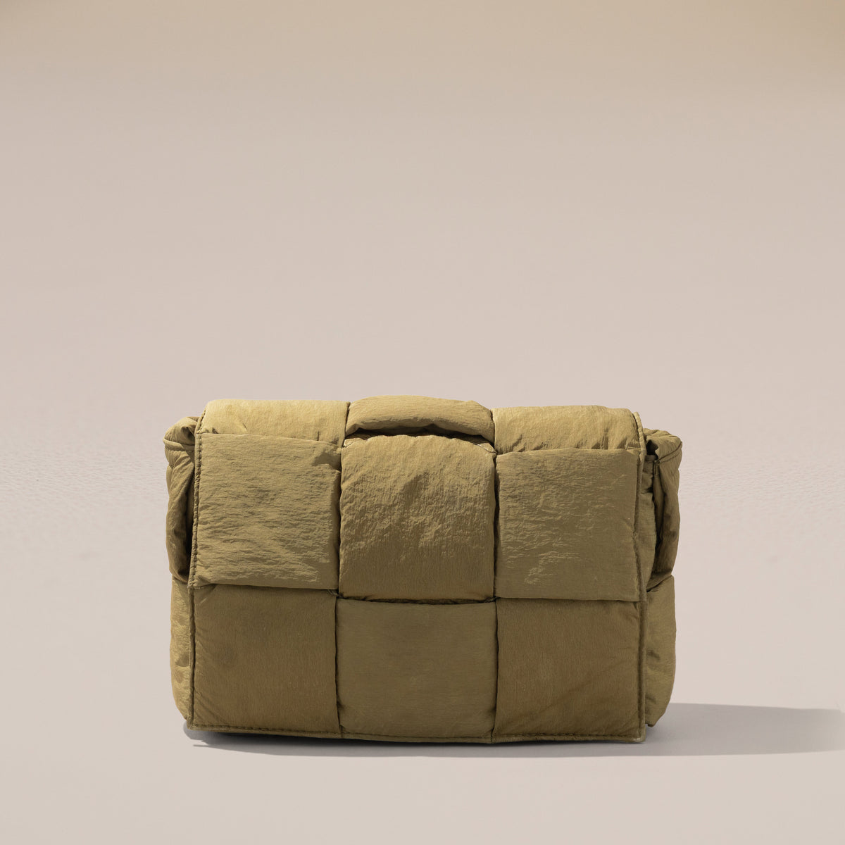 Bottega Veneta Small Padded Tech Cassette, Mud