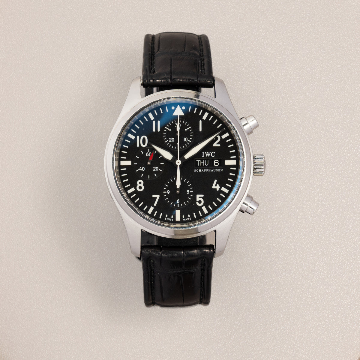 IWC Pilot's Watch Chronograph 3717, Black Dial