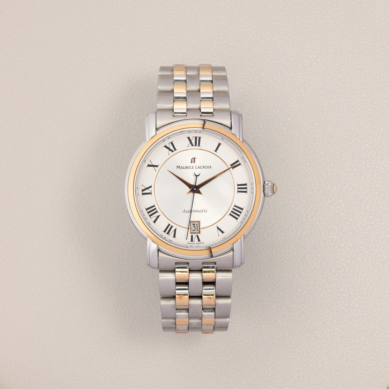 Maurice Lacroix Automatic Watch AF25718, Steel and 18K Yellow Gold