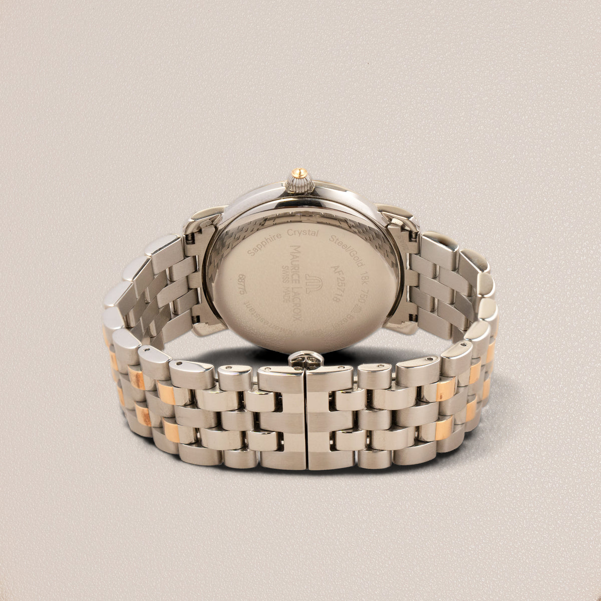 Maurice Lacroix Automatic Watch AF25718, Steel and 18K Yellow Gold — detail
