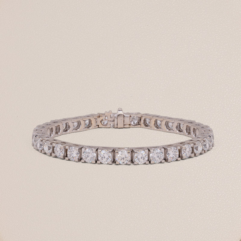 Estate 14K White Gold Diamond Tennis Bracelet