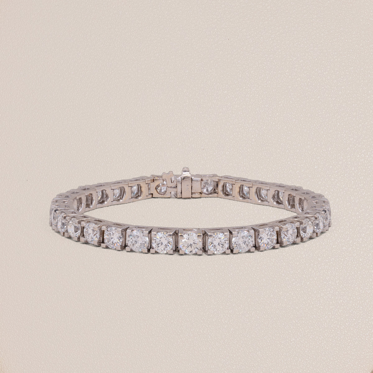 Estate 14K White Gold Diamond Tennis Bracelet