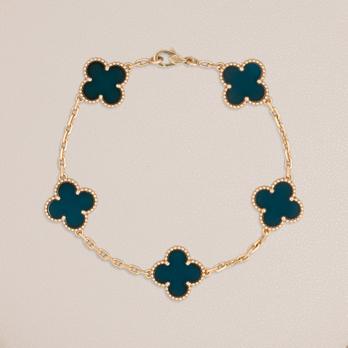 Van Cleef & Arpels 18K Yellow Gold Vintage Alhambra Bracelet