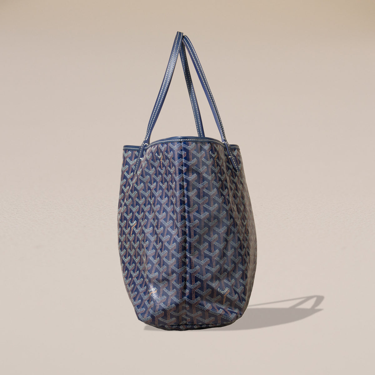 Goyard Saint Louis PM, Navy Blue — side
