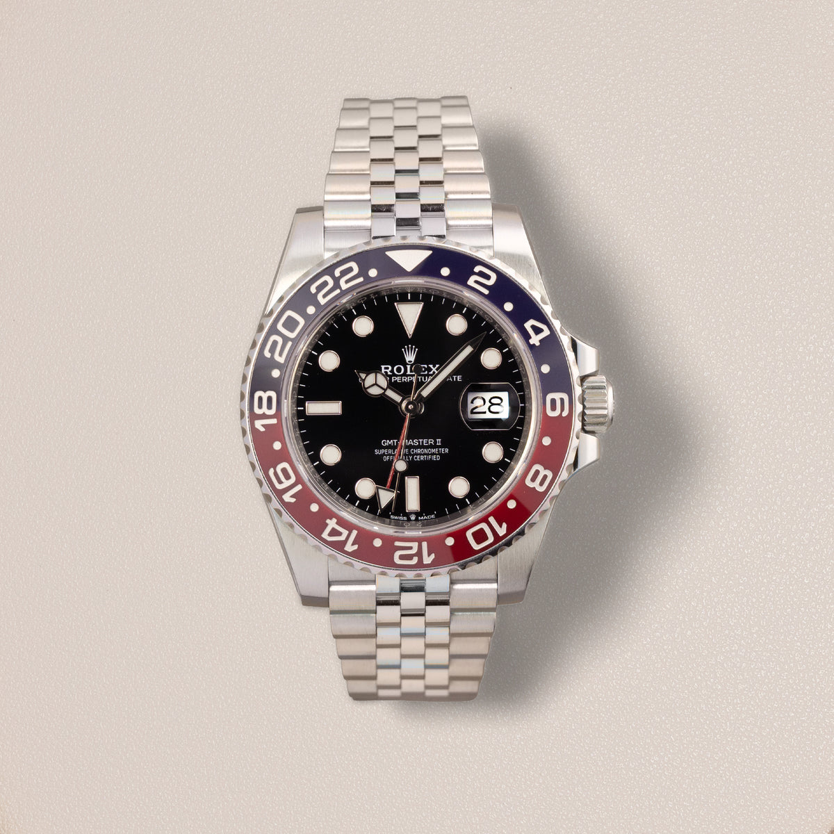 Rolex GMT-Master II “Pepsi” 126710BLRO, Blue and Red Bezel (2024)