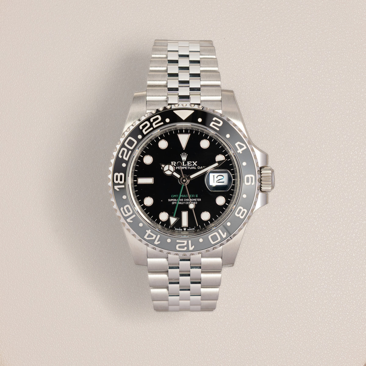 Rolex GMT-Master II “Bruce Wayne” 126710GRNR, Grey and Black Bezel (2026)