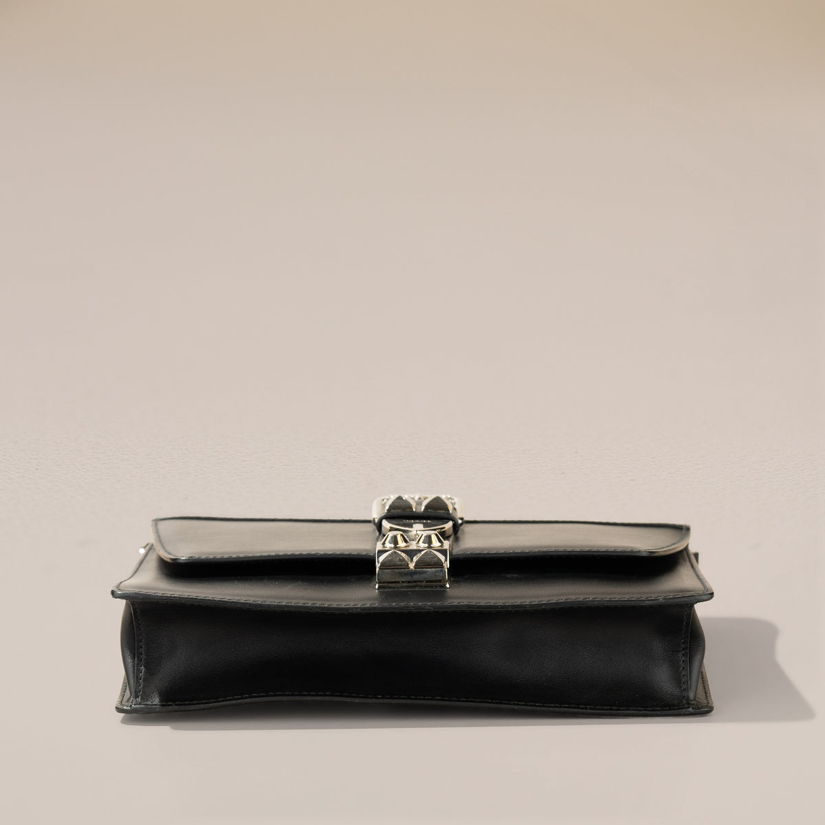 Prada Elektra Shoulder Bag, Black and Red — base