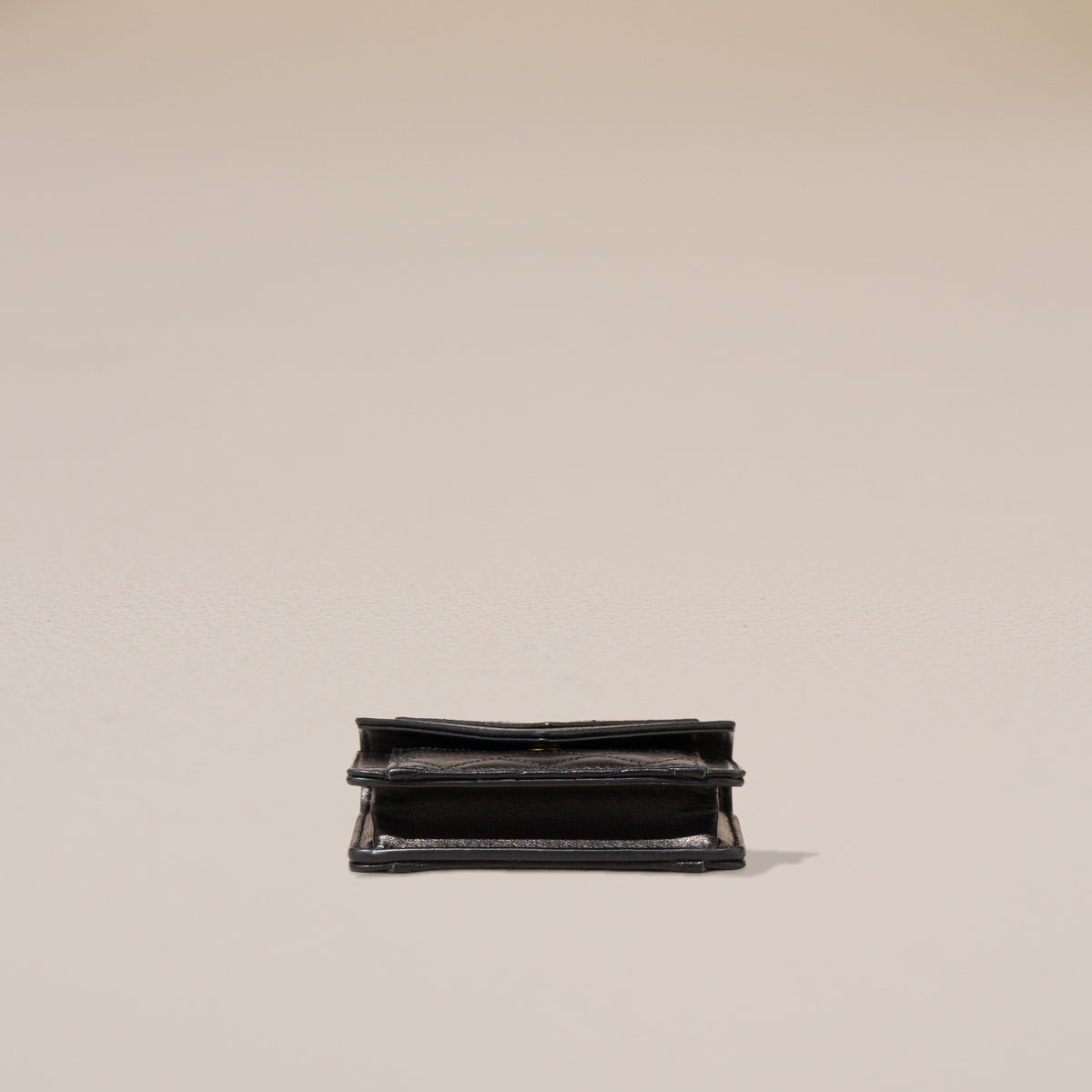 Saint Laurent Gaby Micro Bag, Black Quilted Lambskin — base