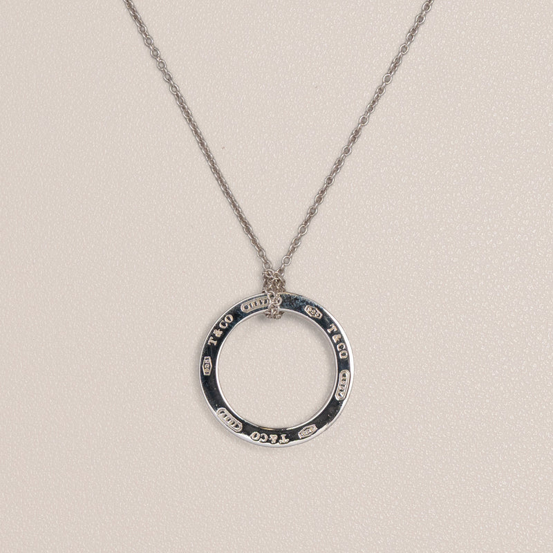 Tiffany & Co. Sterling Silver 1837 Circle Pendant