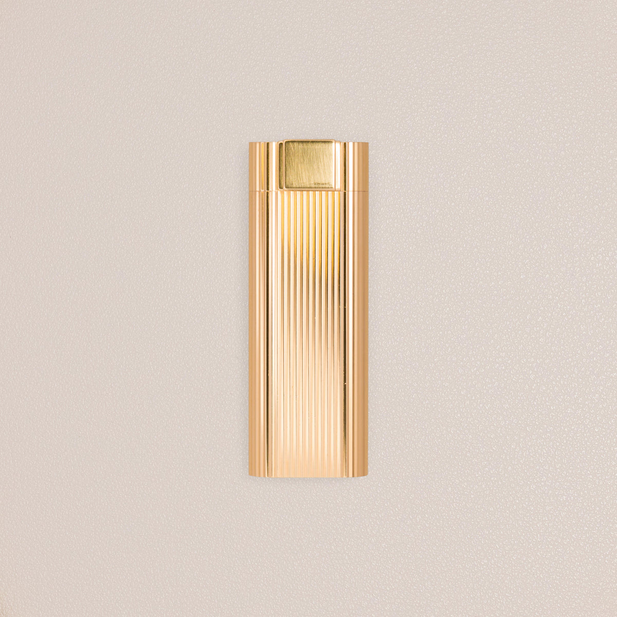 Cartier Oval Godron Lighter, Gold-Plated