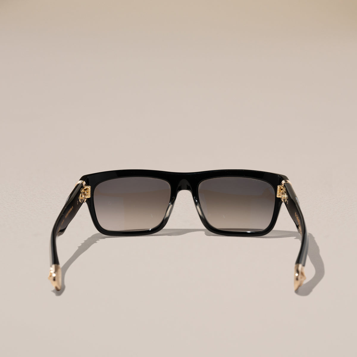 Chrome Hearts Sluss Bussin II Sunglasses, Black, 18k Gold-Plated — back