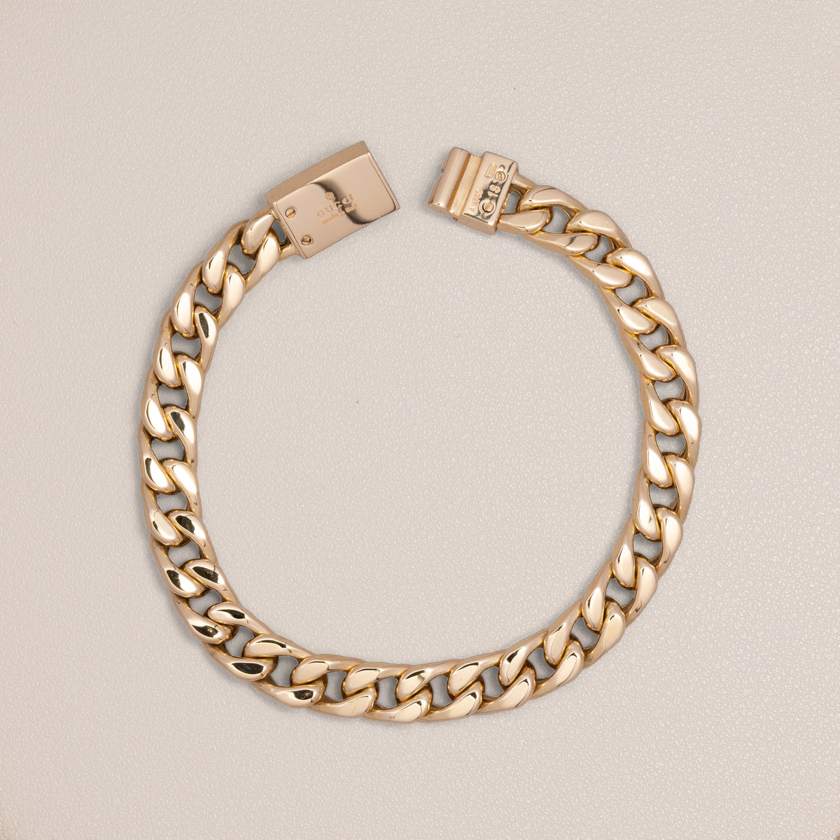Gucci 18K Yellow Gold Curb Link Bracelet