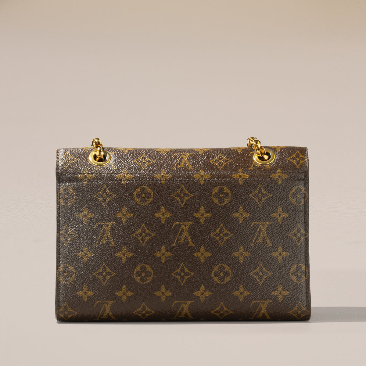 Louis Vuitton Victoire, Monogram and Black Leather — back