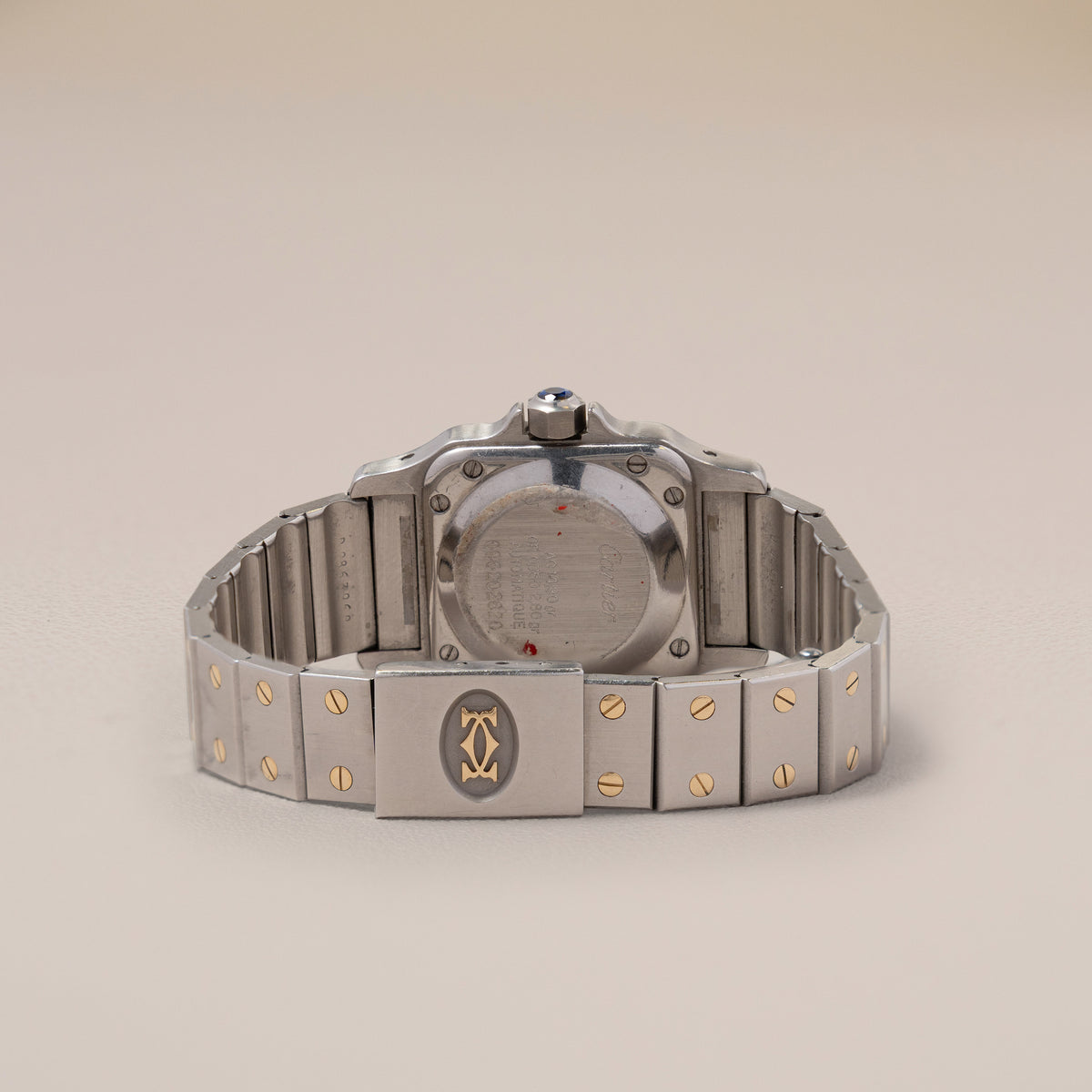 Cartier Santos Galbée Lady 1170902, Steel and 18K Yellow Gold — reverse
