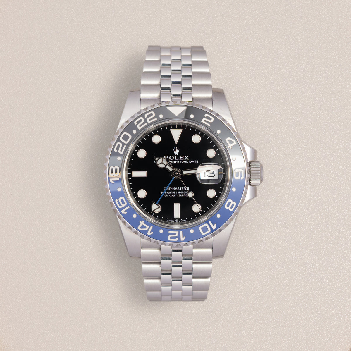 Rolex GMT-Master II “Batgirl” 126710BLNR, Black and Blue Bezel (2020)