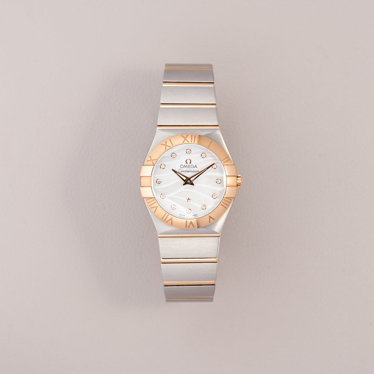 Omega Constellation 27, Steel and 18K Red Gold