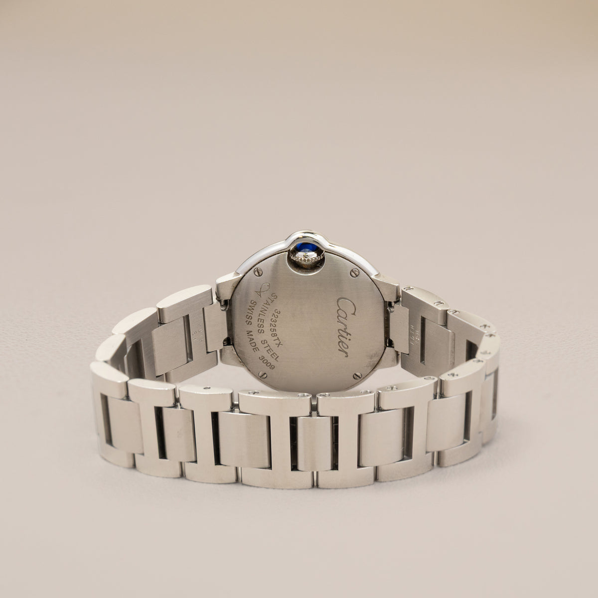 Cartier Ballon Bleu 28 W69010Z4, Silver Dial — reverse