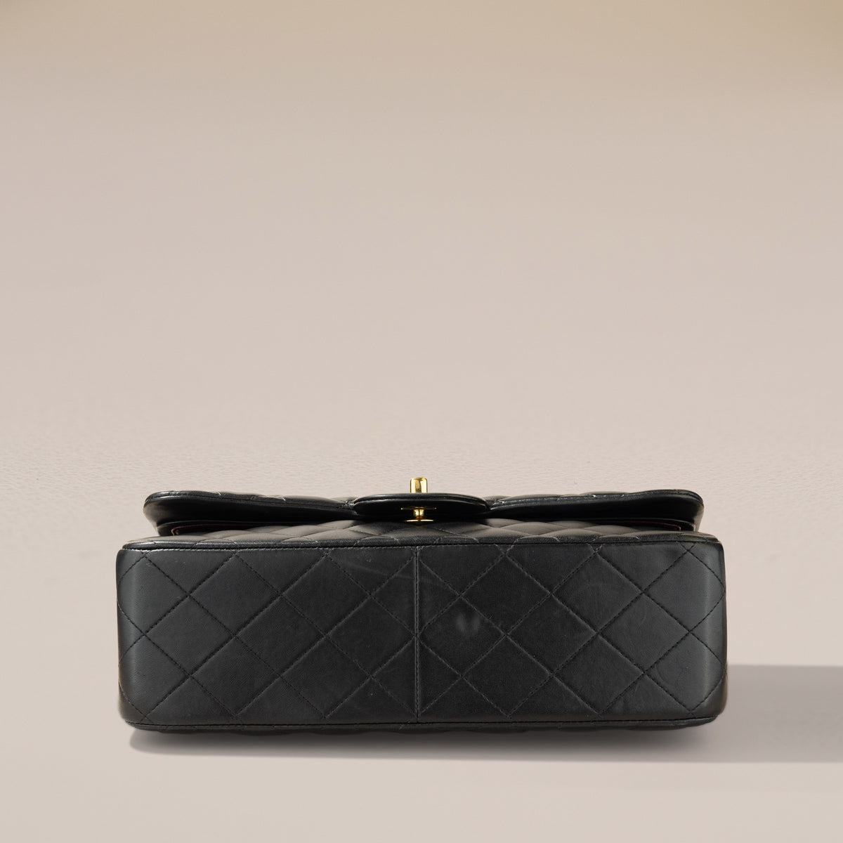 Chanel Jumbo Classic Double Flap, Black Lambskin — base