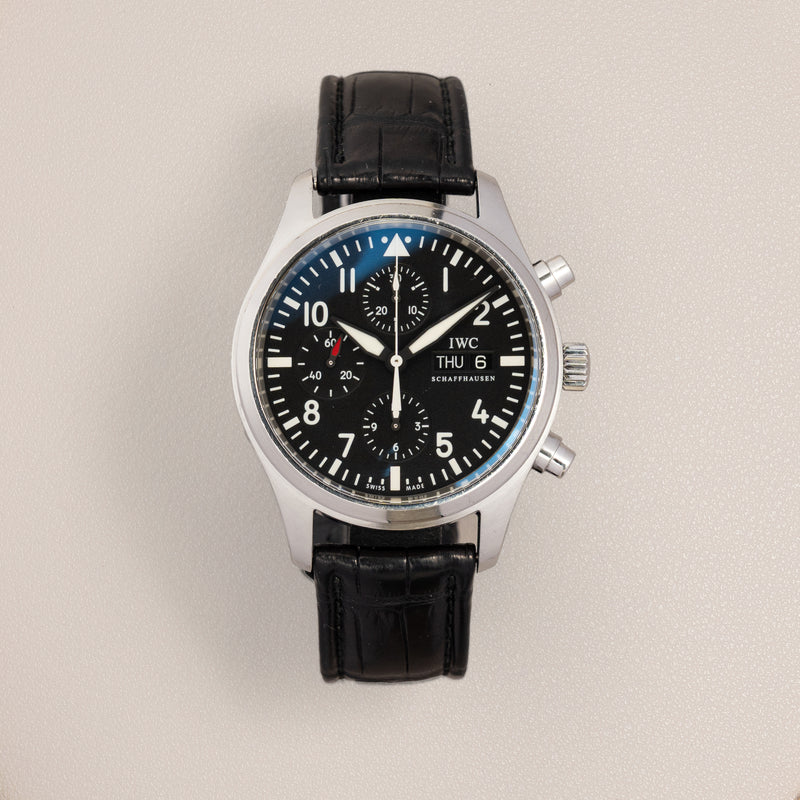 IWC Pilot's Watch Chronograph 3717, Black Dial
