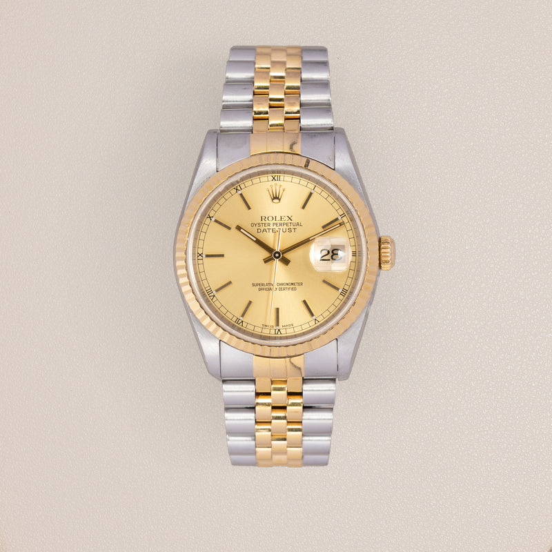 Rolex Datejust 36 16233, Steel and 18K Yellow Gold (2002)