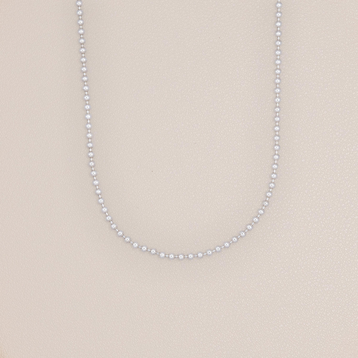 Tiffany & Co. Sterling Silver Bead Necklace
