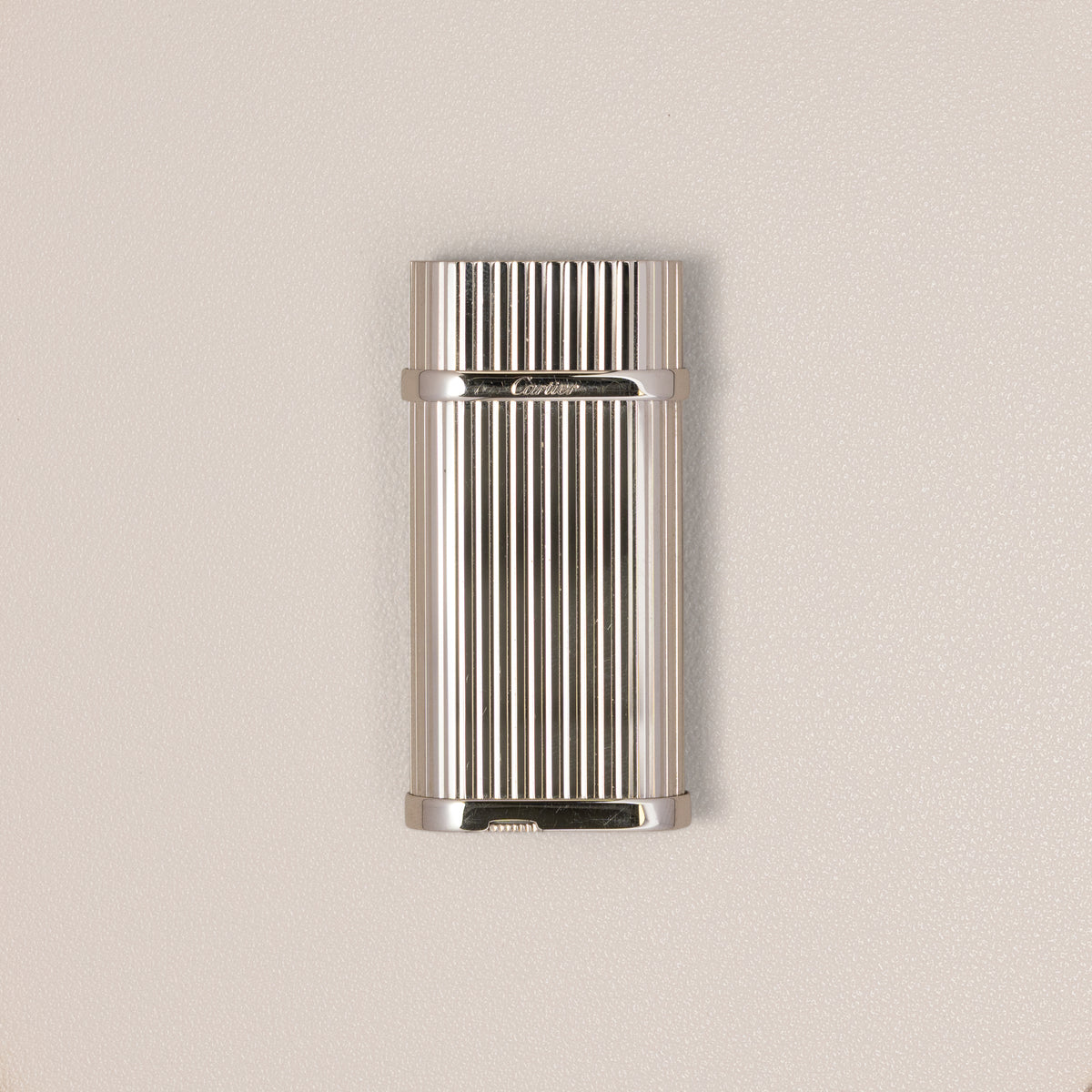 Cartier Godron Lighter, Palladium Finish