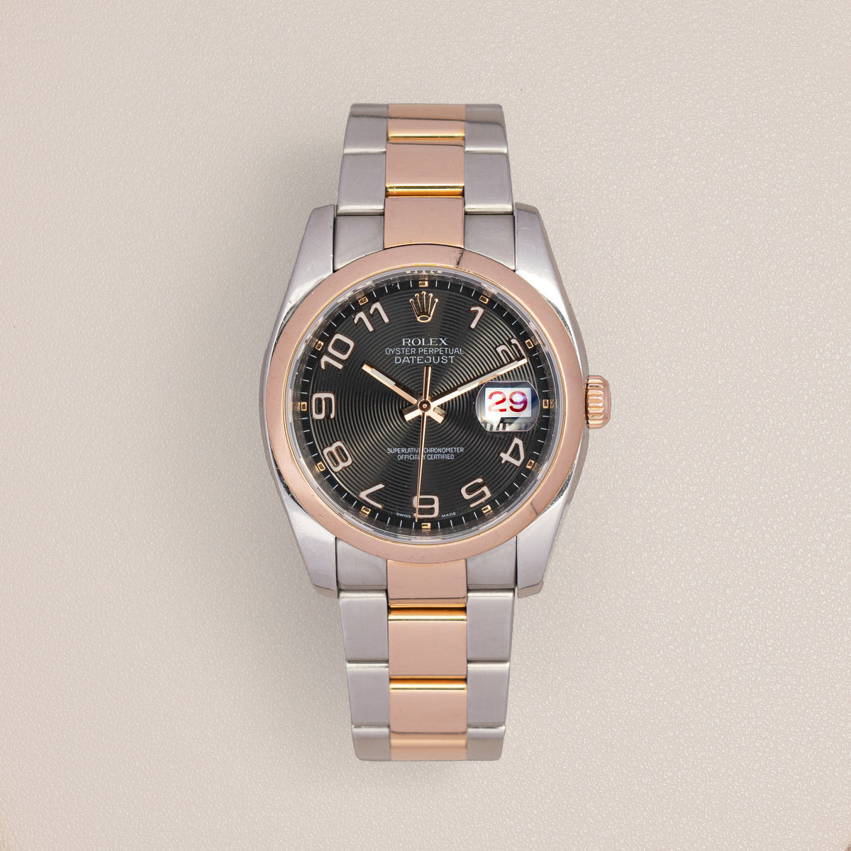 Rolex Datejust 36 116201, Steel and 18K Everose Gold (2005)