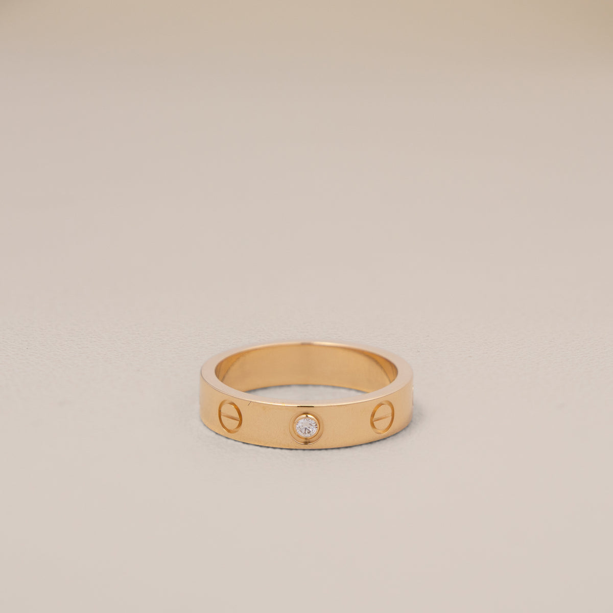 Cartier 18K Yellow Gold Diamond Love Ring, Size 49