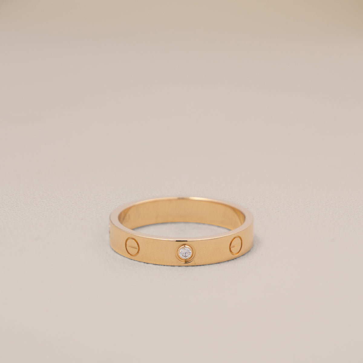 Cartier 18K Yellow Gold Diamond Love Ring, Size 58
