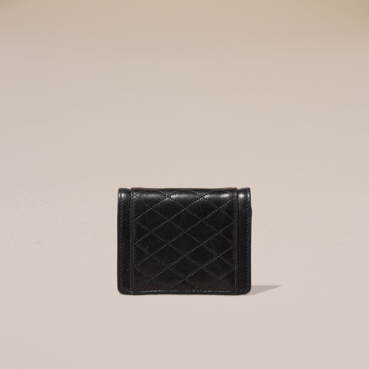 Saint Laurent Gaby Micro Bag, Black Quilted Lambskin — reverse