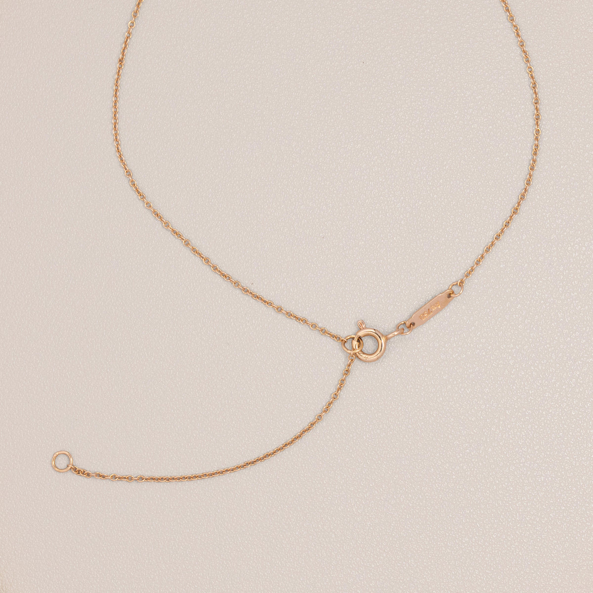 Tiffany & Co. 18K Rose Gold Ampersand Pendant — clasp