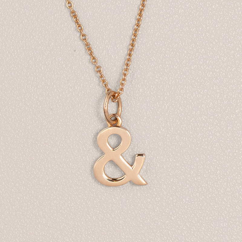 Tiffany & Co. 18K Rose Gold Ampersand Pendant