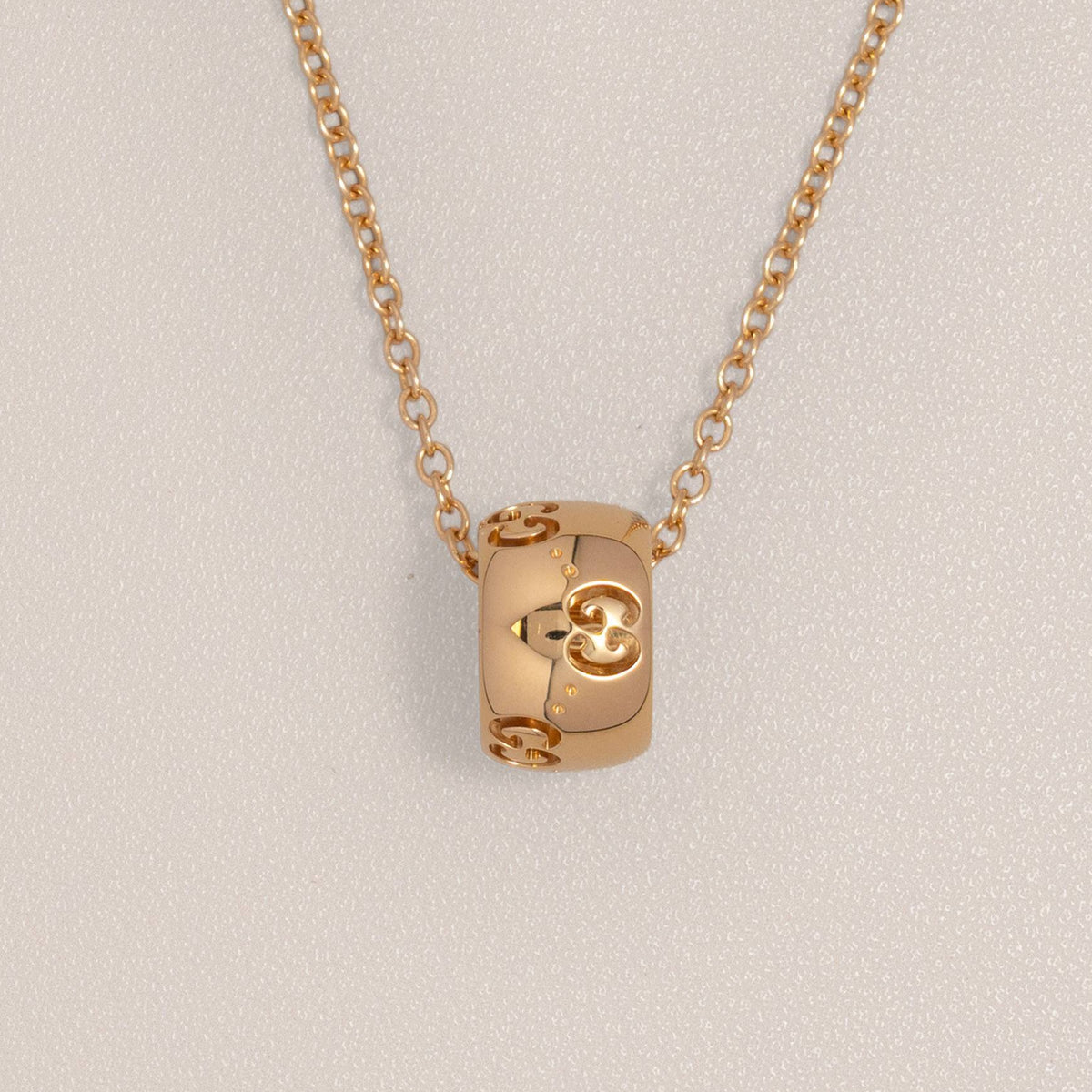 Gucci 18K Yellow Gold Icon GG Necklace