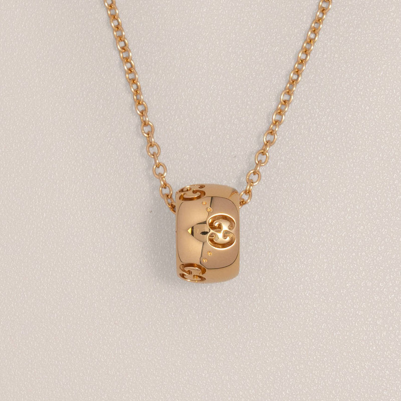Gucci 18K Yellow Gold Icon GG Necklace