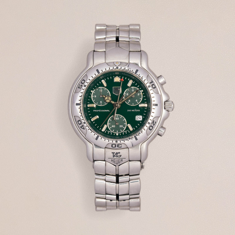 TAG Heuer 6000 Chronograph CH1112, Green Dial