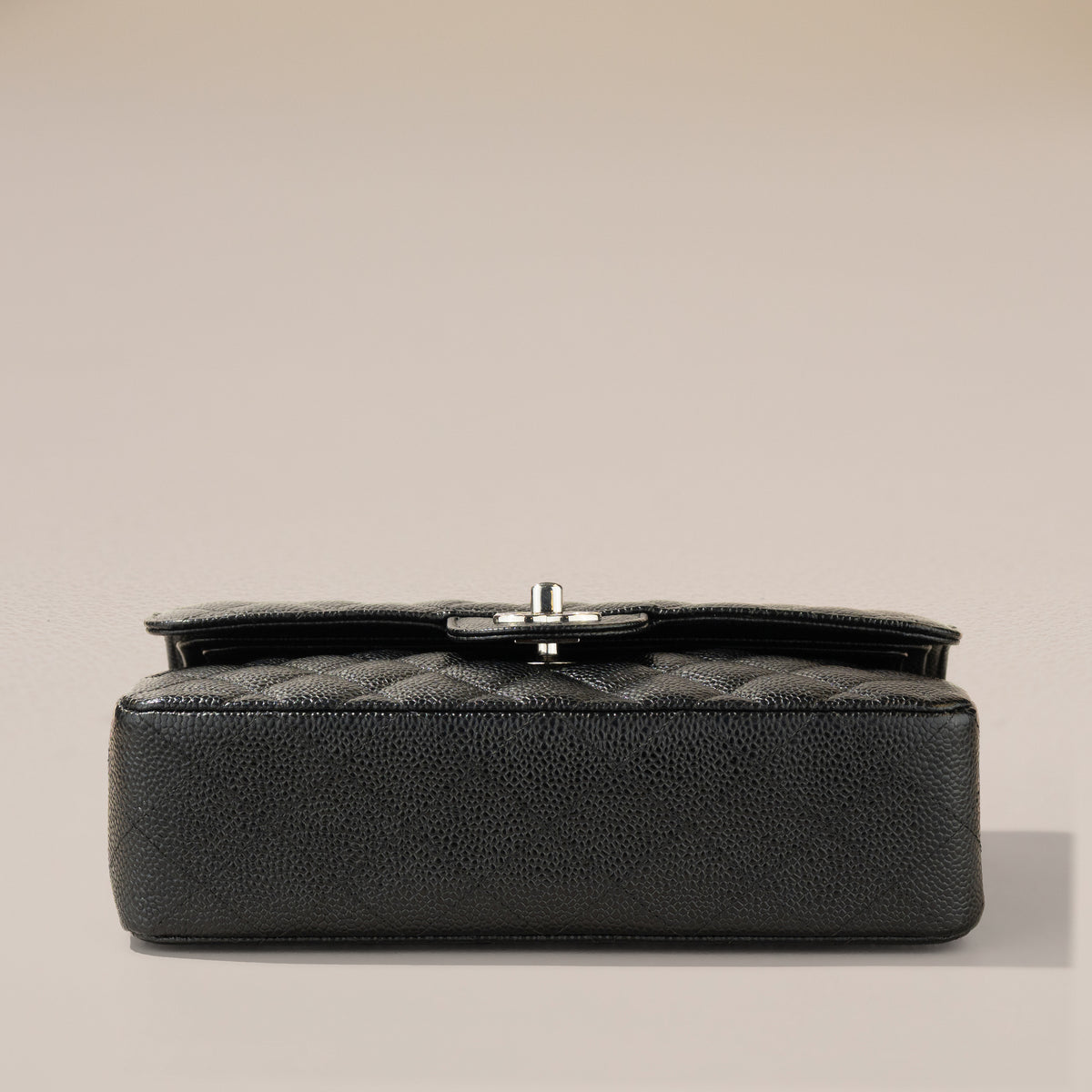Chanel Small Classic Double Flap, Black Caviar — base