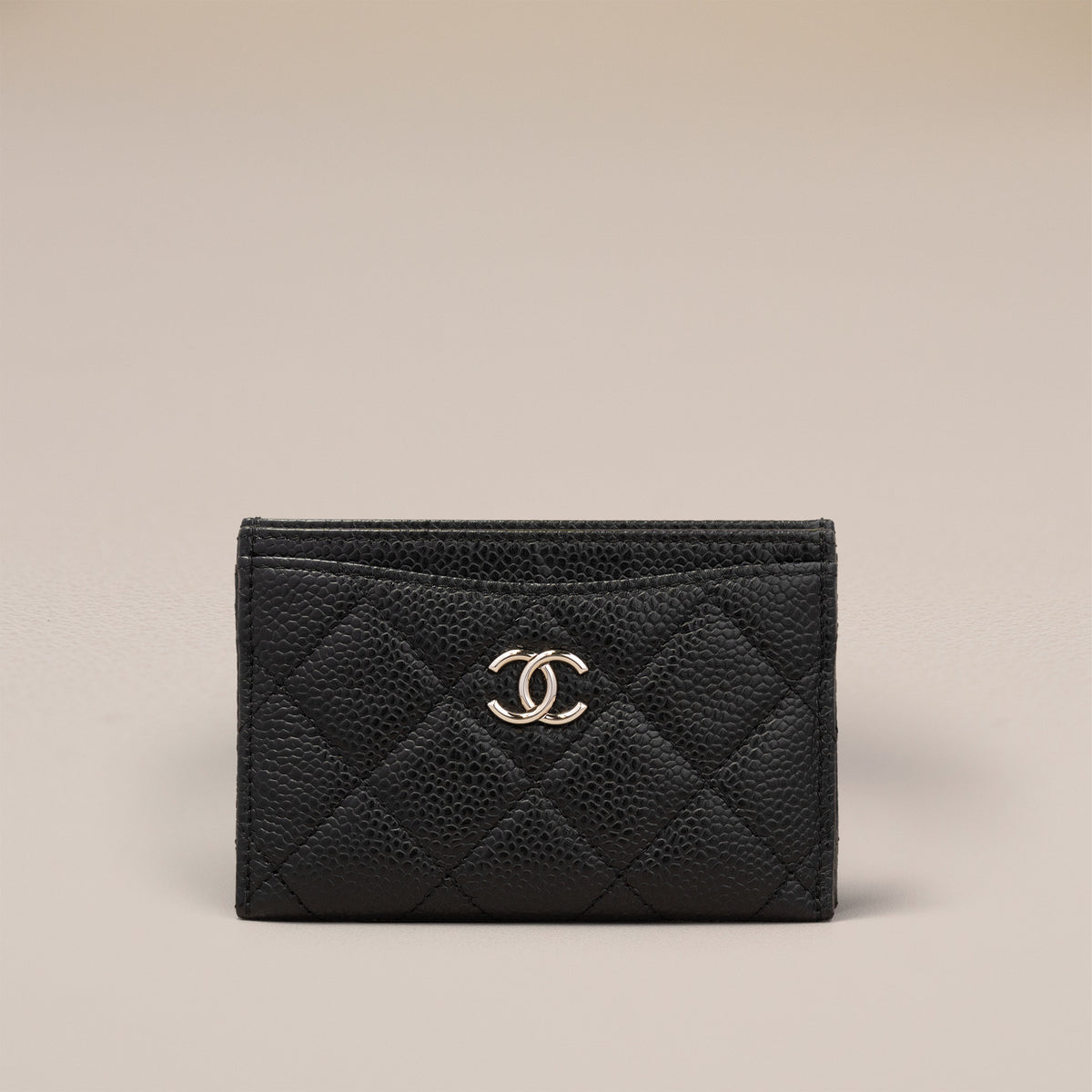 Chanel Classic Card Holder, Black Caviar