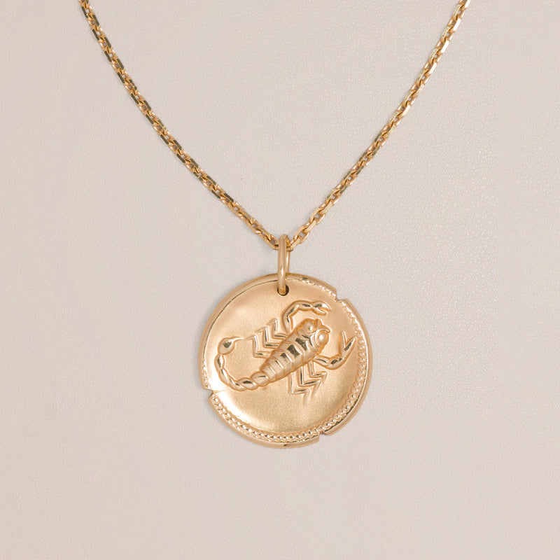 Van Cleef & Arpels 18K Yellow Gold Scorpio Zodiaque Medal