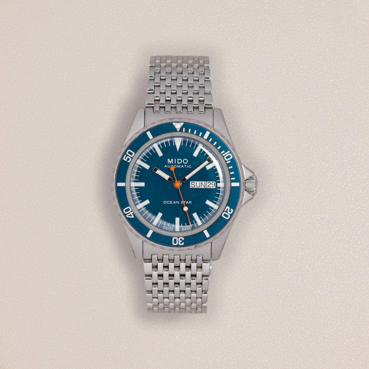 Mido Ocean Star Tribute, Blue Dial