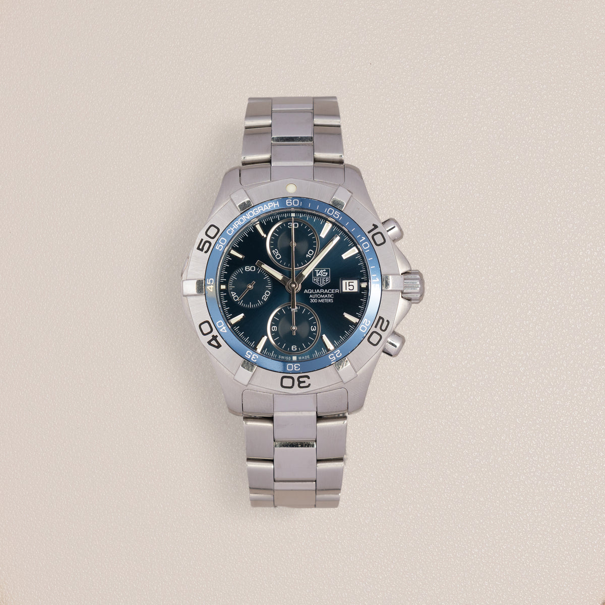 TAG Heuer Aquaracer Calibre 16 Chronograph CAF2112, Blue Dial
