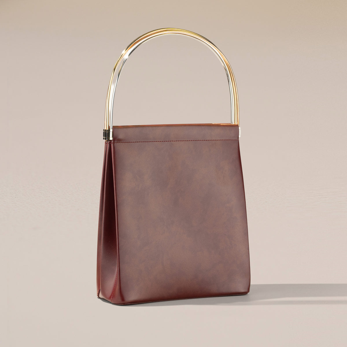Cartier Trinity Bag, Bordeaux Leather — angle